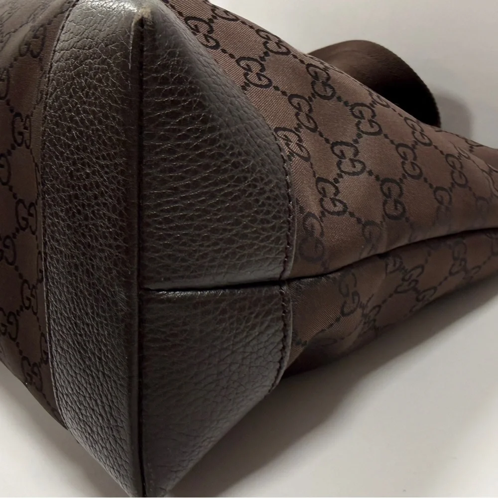Gucci Dark Brown Monogram Briefcase